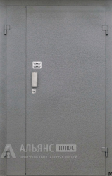 Двупольная дверь входная с антивандальным покрытием для многоквартирного дома №5 внешняя - фото