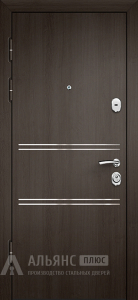 Дизайнерская дверь с покрытием белый софт №95 внутренняя - фото