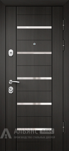 Качественная стальная дверь в квартиру №17 внешняя - фото