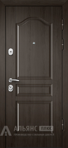 Надежная дверь из массива сосны с двумя замками разного типа №26 внешняя - фото