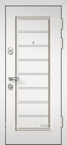 Гладкая дверь Антрацит для широкого проема №7 внешняя - фото