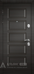 Гладкая дверь Антрацит для широкого проема №7 внутренняя - фото