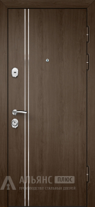 Металлическая дверь с шумопоглощающей плитой (толщина двери 70мм) №24 внешняя - фото
