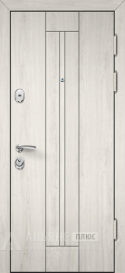 Белая дверь Сноу из серии Роял с декоративным молдингом №6 внешняя - фото