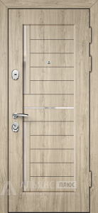 Квартирная стальная дверь с тройным утеплением №91 внешняя - фото