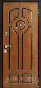 Готовая дверь с отделкой Экошпон Венге внутри №21 внешняя - фото