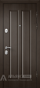 Входная дверь мдф с двух сторон с уплотнителем для сталинки №11 внешняя - фото