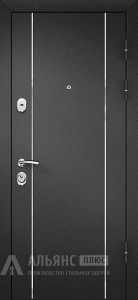 Темная уличная дверь для дома с минеральным утеплением №42 внешняя - фото